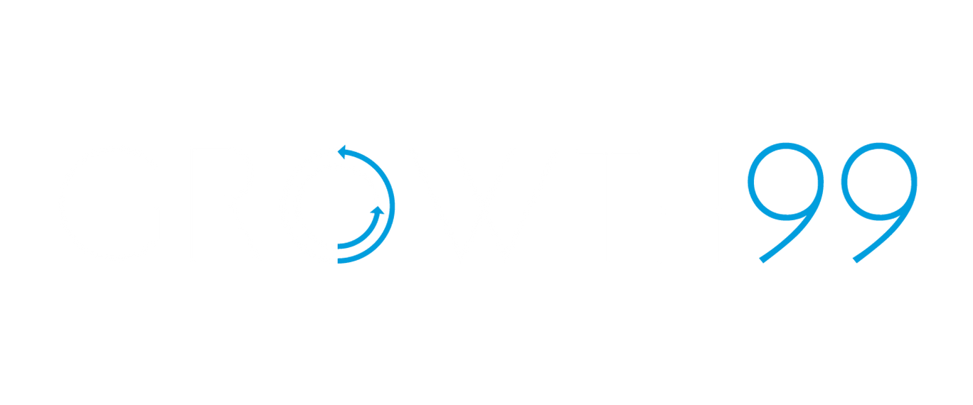 White Growth99 Logo